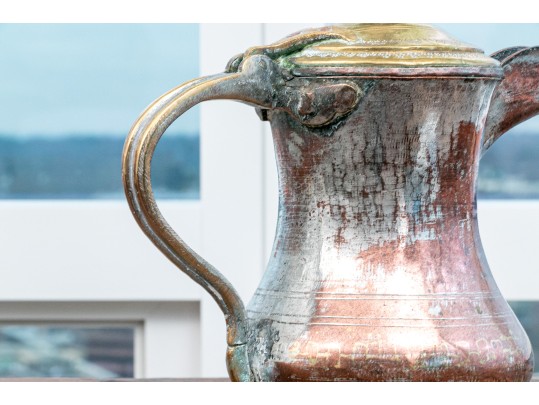 Collection Of Four Antique Middle Eastern Metal Ewers