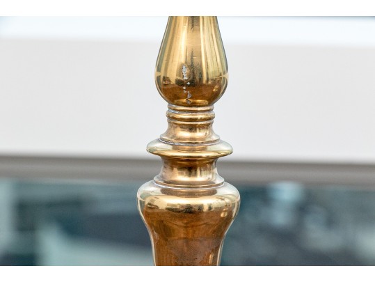 Pair Of Antique Brass Candlesticks