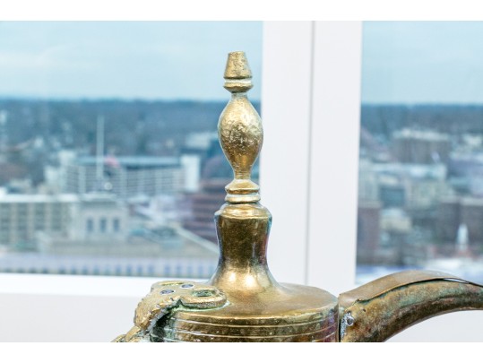 Collection Of Four Antique Middle Eastern Metal Ewers