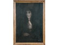 Gliano, Mid Century Signed Oil On Canvas, Somber Portrait