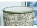 Italian Glazed Ceramic Umbrella Container