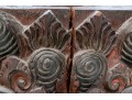 Central Asian Carved And Painted Wooden Base