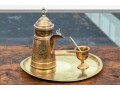 Fine Vintage Middle Eastern Brass Coffee Set