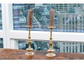 Pair Of Antique Brass Candlesticks