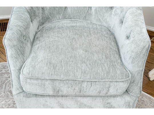 Pair Of Handsome Tub Back Swivel Chairs