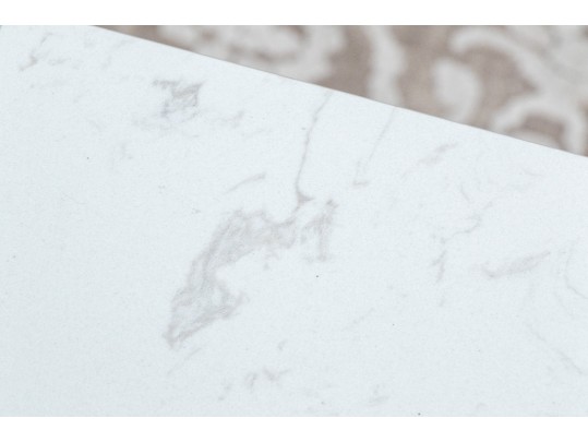 Chic Contemporary Faux Marble Side Tables