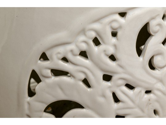 White Asian Garden Stool