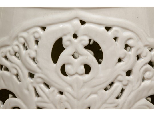 White Asian Garden Stool