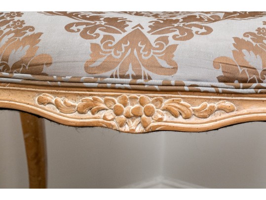 Elegant Louis XV Style Upholstered Fauteuil
