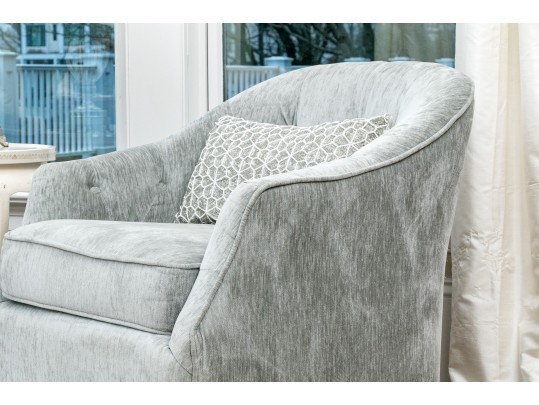 Pair Of Handsome Tub Back Swivel Chairs