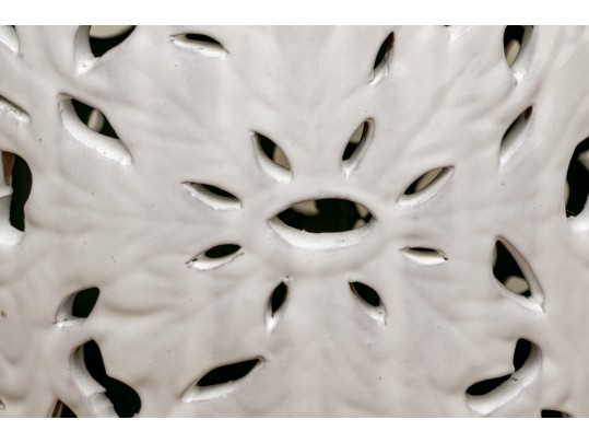 Chinese Blanc De Chine Pierced Ceramic Garden Stool
