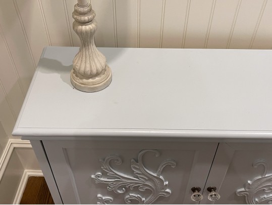 Beautiful Blue Painted Console