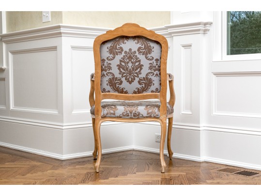 Elegant Louis XV Style Upholstered Fauteuil