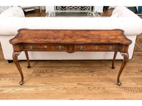 Fabulous Burled Wood Console
