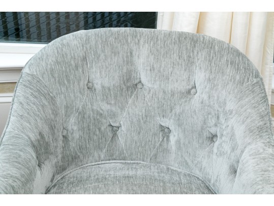 Pair Of Handsome Tub Back Swivel Chairs