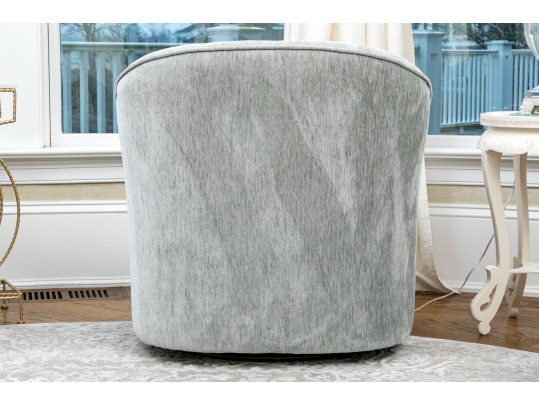 Pair Of Handsome Tub Back Swivel Chairs