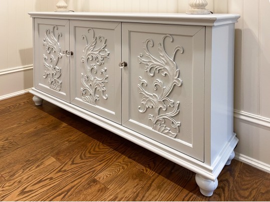 Beautiful Blue Painted Console