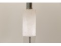 Fangio Lighting Stacked Block Crystal And Snow Marble Table Lamps