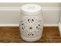 White Asian Garden Stool