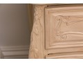 Wooden French Style Chest Of Drawers With Intricate Floral Carvings 