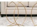 Chic Contemporary Faux Marble Side Tables