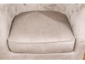 Pair Of Grey Upholstered Tub Back Chairs