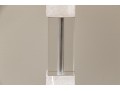 Fangio Lighting Stacked Block Crystal And Snow Marble Table Lamps