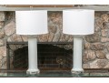 Pair Of Graceful Glass Lamps
