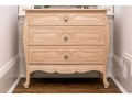 Wooden French Style Chest Of Drawers With Intricate Floral Carvings 