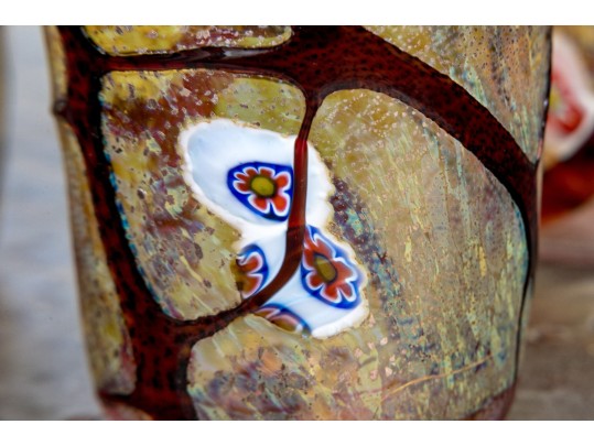 Fantastic Set Of 6 Artisan Signed Glass Tumblers