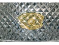 Silver Plate Mounted Cut Crystal Wine Cooler