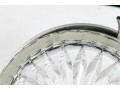 Silver Plate Mounted Cut Crystal Wine Cooler