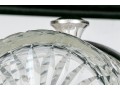 Silver Plate Mounted Cut Crystal Wine Cooler