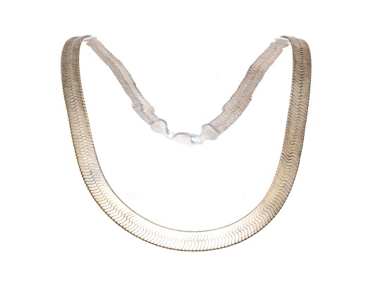 Handsome Sterling Silver Snake Chain Necklace