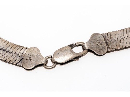 Handsome Sterling Silver Snake Chain Necklace