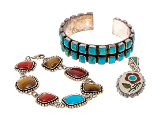 Artistic Hard Stone Bracelets And Pendant