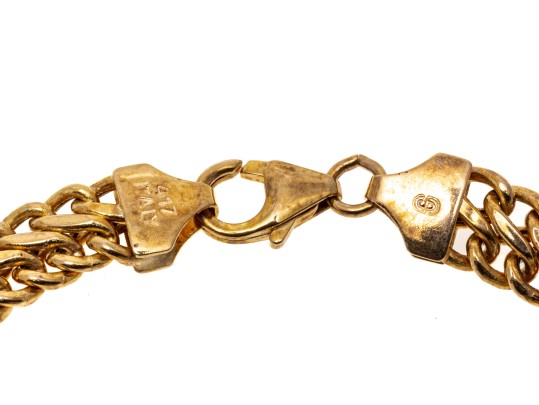 10k Yellow Gold Hollow Woven Link Bracelet