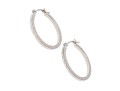 Simple 14K White Gold Hoop Earrings