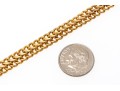 10k Yellow Gold Hollow Woven Link Bracelet