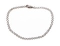Sterling Silver Lovely Round Brilliant Cut CZ Line Bracelet