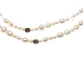 Unique Sterling And Cultured Pearl Strung Necklace