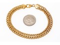10k Yellow Gold Hollow Woven Link Bracelet