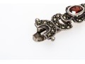 Colorful Stone And Marcasite Sterling Bracelet