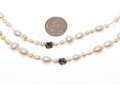 Unique Sterling And Cultured Pearl Strung Necklace