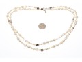 Unique Sterling And Cultured Pearl Strung Necklace