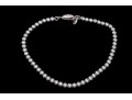 Sterling Silver Lovely Round Brilliant Cut CZ Line Bracelet