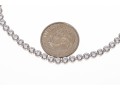 Sterling Silver Lovely Round Brilliant Cut CZ Line Bracelet
