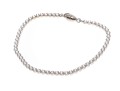 Sterling Silver Lovely Round Brilliant Cut CZ Line Bracelet