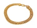 10k Yellow Gold Hollow Woven Link Bracelet