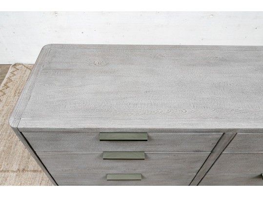 Contemporary Wood Double Dresser